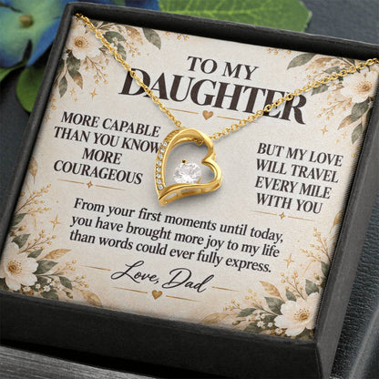 C267 - You Are More Capable More Courageous And More Loved Than You Could Ever Imagine - Forever Love Necklace