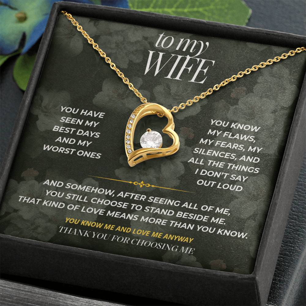 S82 - You Know The Real Me – Forever Love Necklace From Husband