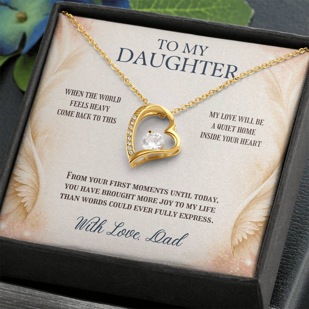 C97 - May You Never Outgrow The Truth That You Are Deeply Loved Completely Valued And Forever My Daughter - Forever Love Necklace