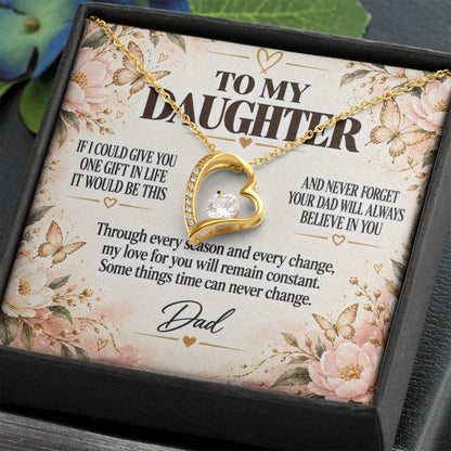 C228 - Dad’s Love Is A Promise That Time Distance And Change Can Never Break - Forever Love Necklace