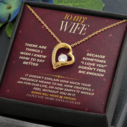 S178 - I Love You Beyond What I Know How To Say – Forever Love Necklace From Husband