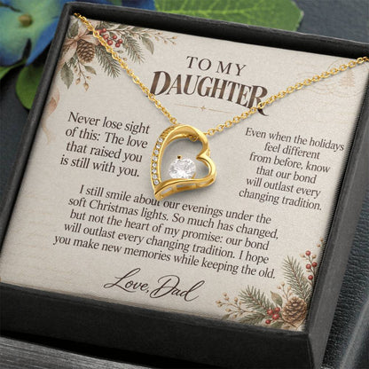 C559 - The Christmas Lights We Shared And A Memory That Time Cannot Take Away - Forever Love Necklace
