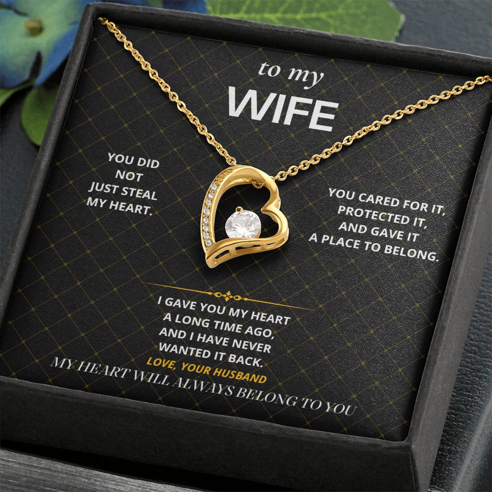 S66 - My Heart Belongs To You – Forever Love Necklace From Husband