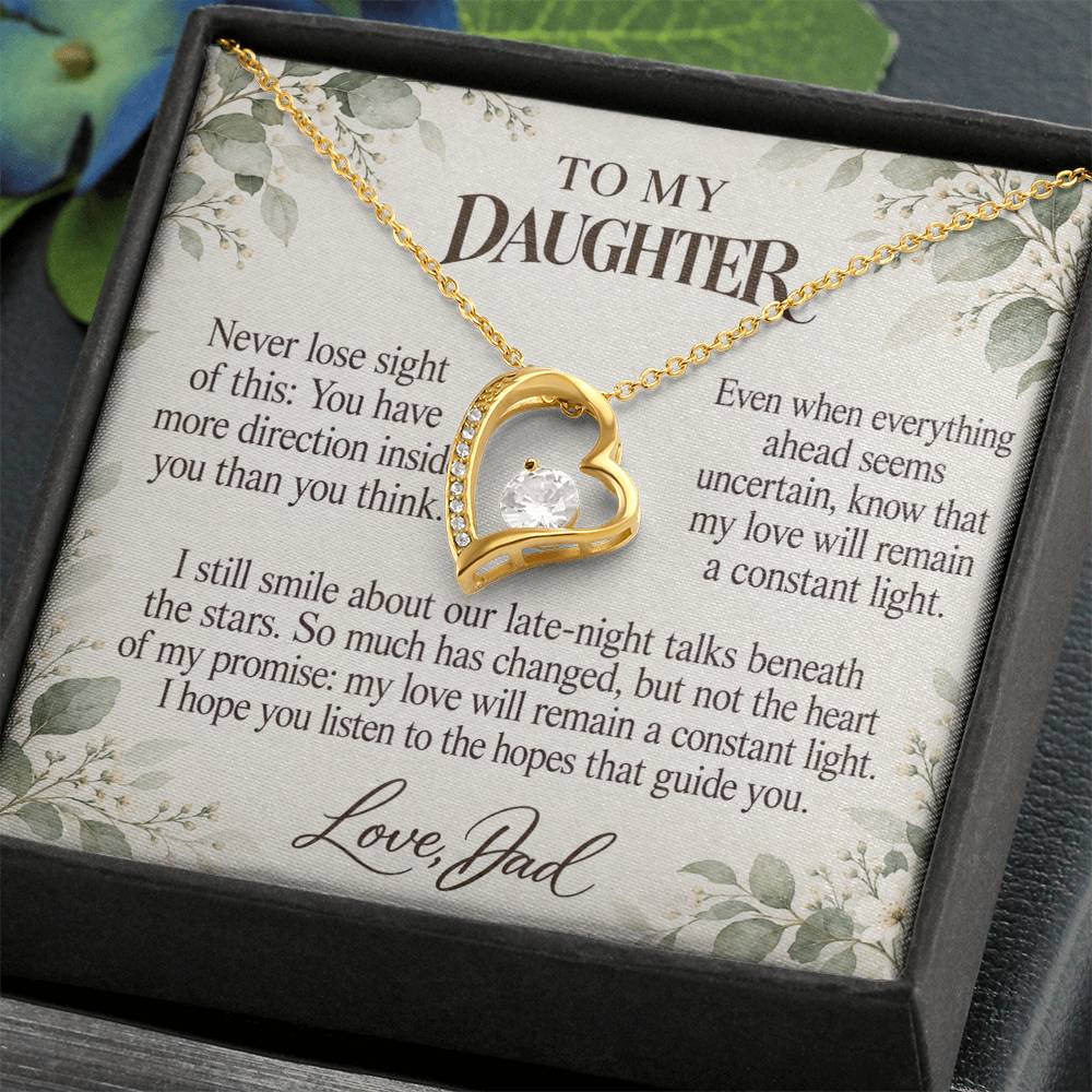 C694 - My North Star And A Memory That Time Cannot Take Away - Forever Love Necklace