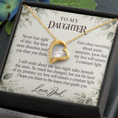 C694 - My North Star And A Memory That Time Cannot Take Away - Forever Love Necklace