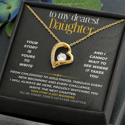 S214 - I’ll Be There Through Every Chapter – Forever Love Necklace From Dad
