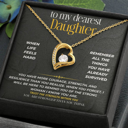 S215 - You Are Stronger Than You Think – Forever Love Necklace From Dad