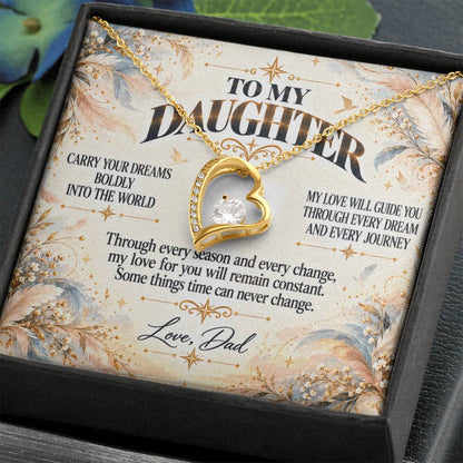 C443 - Wherever Tomorrow Leads You Remember You Have Already Made Your Dad Incredibly Proud - Forever Love Necklace
