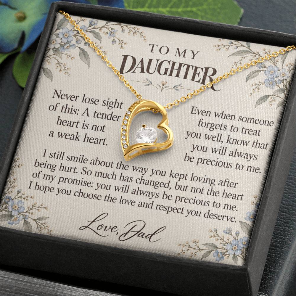 C619 - After The Heartbreak And A Memory That Time Cannot Take Away - Forever Love Necklace