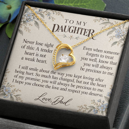 C619 - After The Heartbreak And A Memory That Time Cannot Take Away - Forever Love Necklace