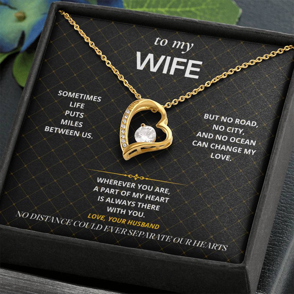 S75 - No Matter The Distance – Forever Love Necklace From Husband