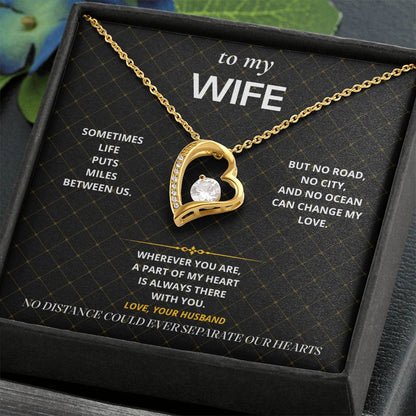 S75 - No Matter The Distance – Forever Love Necklace From Husband