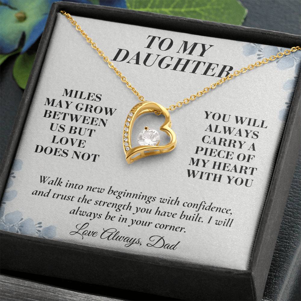 C144 - The Love Between A Father And Daughter Becomes A Legacy That Lives Beyond Every Season - Forever Love Necklace