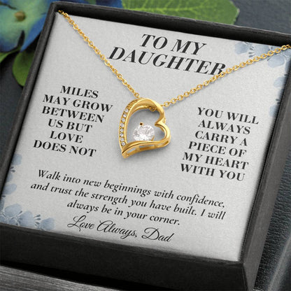 C144 - The Love Between A Father And Daughter Becomes A Legacy That Lives Beyond Every Season - Forever Love Necklace