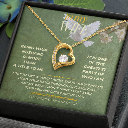 S131 - I Love Being Your Husband – Forever Love Necklace From Husband