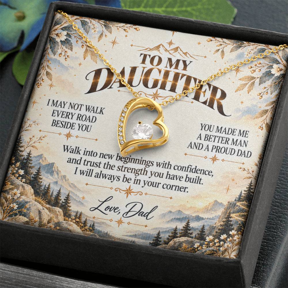 C499 - The Greatest Gift Life Gave Me Was The Chance To Love You As Your Dad - Forever Love Necklace