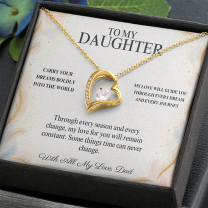 C93 - Wherever Tomorrow Leads You Remember You Have Already Made Your Dad Incredibly Proud - Forever Love Necklace