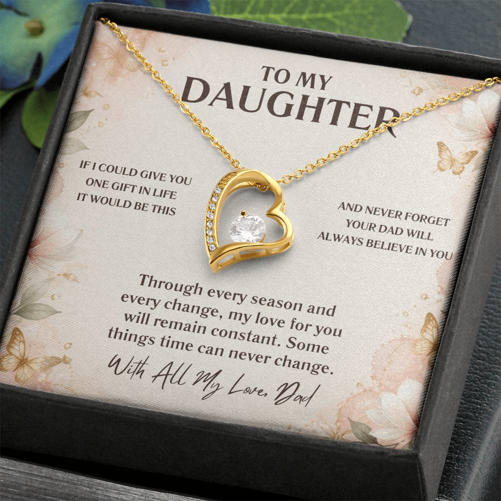 C53 - If I Could Give You One Gift It Would Be To See Yourself Through My Eyes - Forever Love Necklace