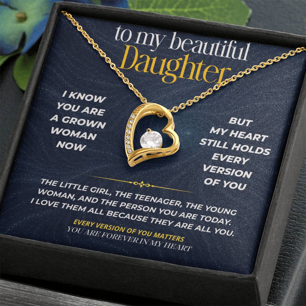 S270 - You Are The Little Girl I Carry In My Heart – Forever Love Necklace From Dad
