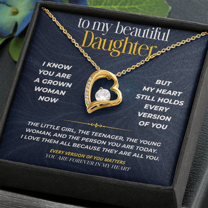 S270 - You Are The Little Girl I Carry In My Heart – Forever Love Necklace From Dad