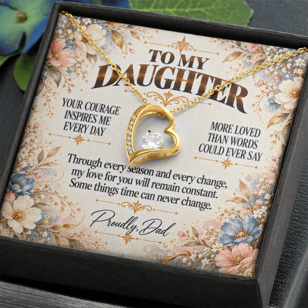 C398 - Your Story Is Only Beginning And I Will Always Be Proud To Watch You Write Every Chapter - Forever Love Necklace