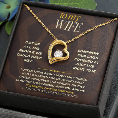 S170 - I’m Glad We Found Each Other – Forever Love Necklace From Husband