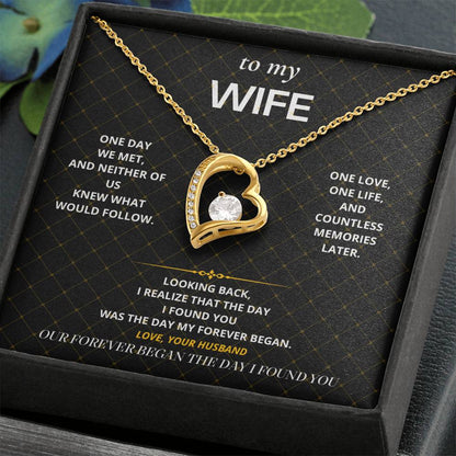 S54 - Our Forever Began – Forever Love Necklace From Husband