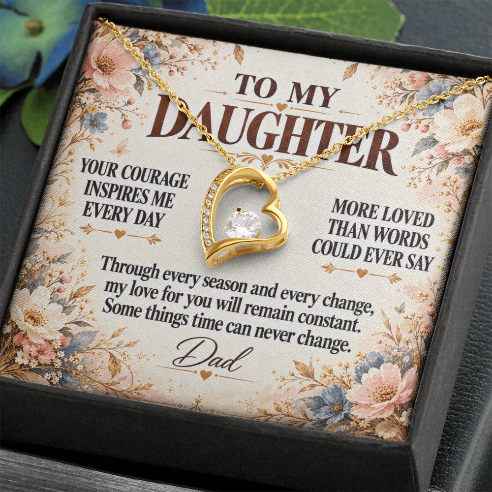 C348 - Your Story Is Only Beginning And I Will Always Be Proud To Watch You Write Every Chapter - Forever Love Necklace
