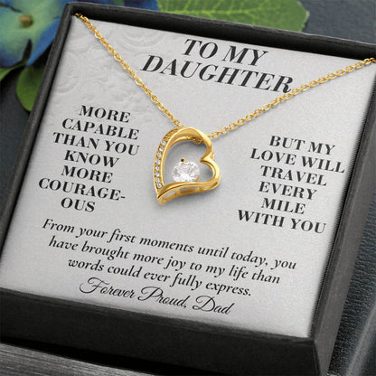 C167 - You Are More Capable More Courageous And More Loved Than You Could Ever Imagine - Forever Love Necklace