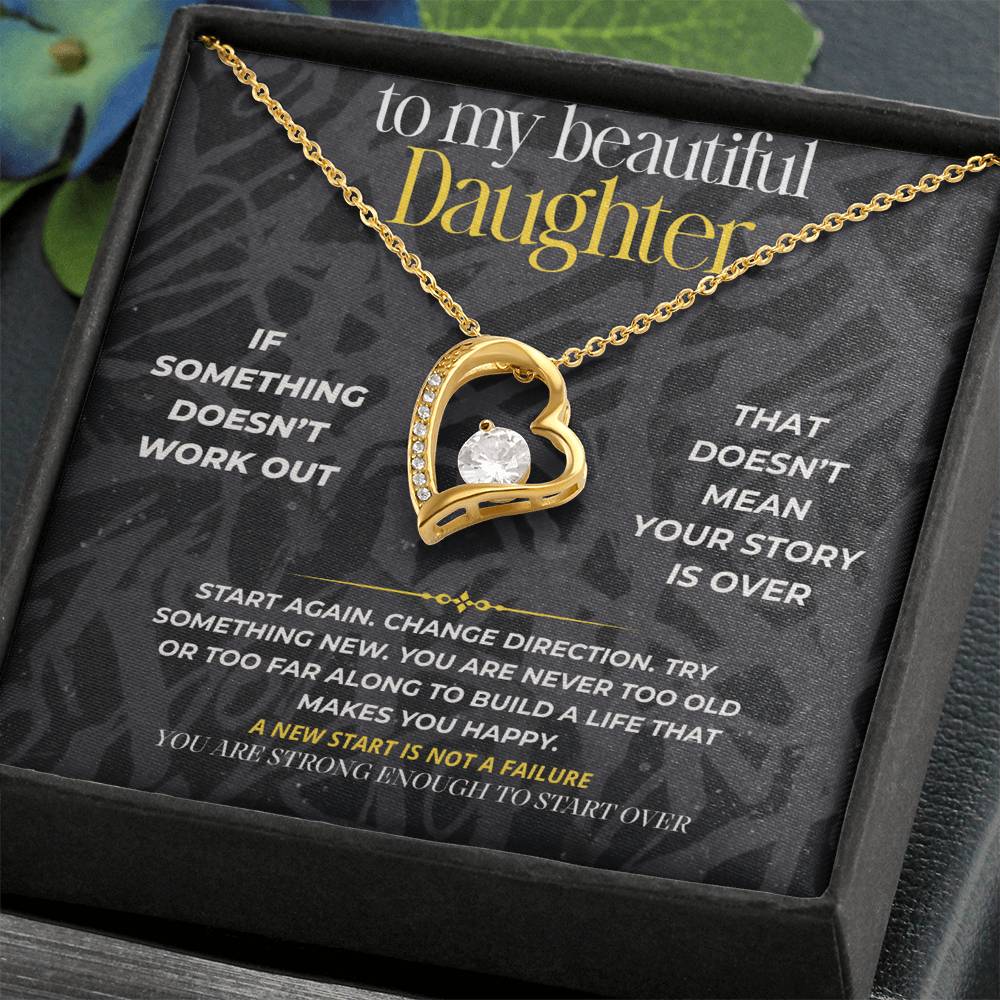S281 - You Are Strong Enough To Start Over – Forever Love Necklace From Dad