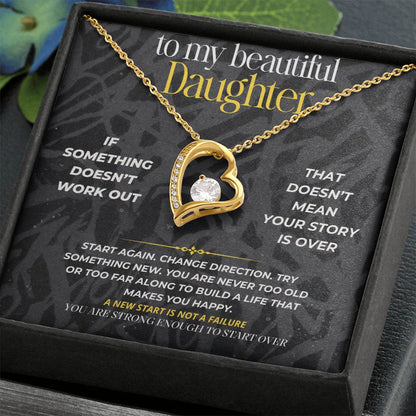 S281 - You Are Strong Enough To Start Over – Forever Love Necklace From Dad
