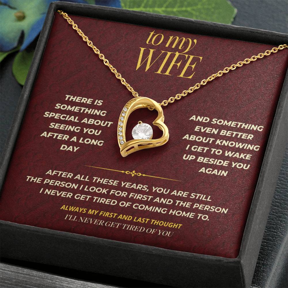 S114 - You Are My Favorite Hello And Goodbye – Forever Love Necklace From Husband