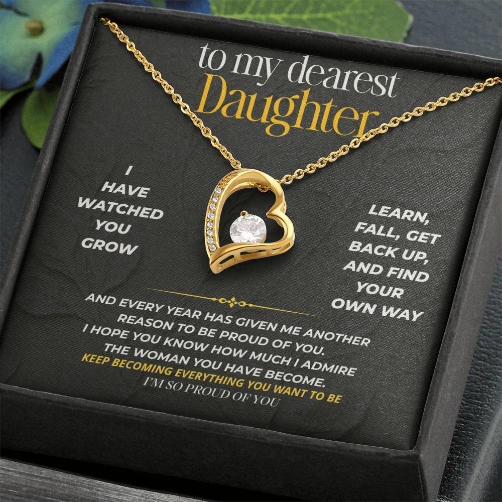 S204 - I’m So Proud Of The Woman You’ve Become – Forever Love Necklace From Dad
