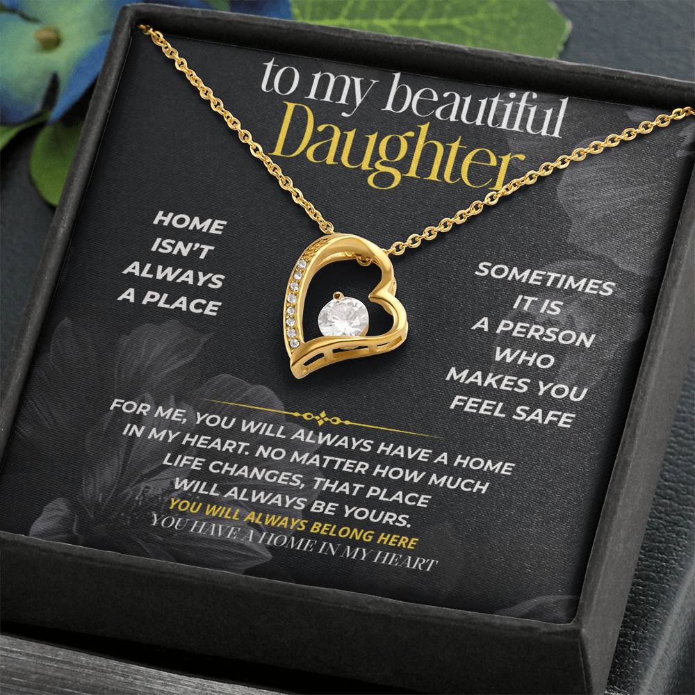 S294 - I Hope You Never Forget You Have A Home In My Heart – Forever Love Necklace From Dad