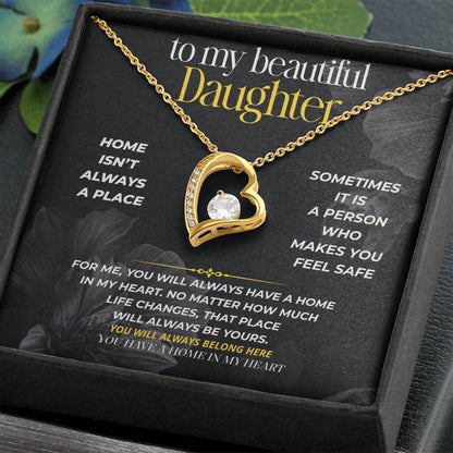 S294 - I Hope You Never Forget You Have A Home In My Heart – Forever Love Necklace From Dad