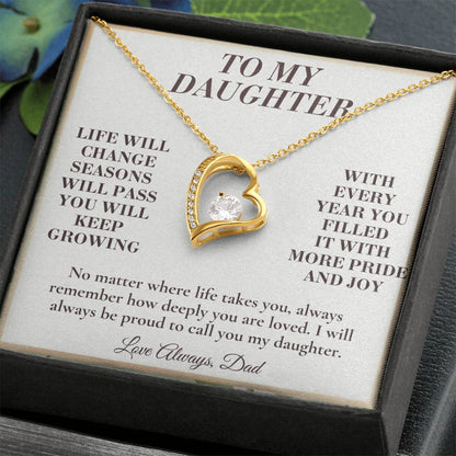 C136 - Every Step You Take Into Your Future Carries A Lifetime Of My Love Behind You - Forever Love Necklace