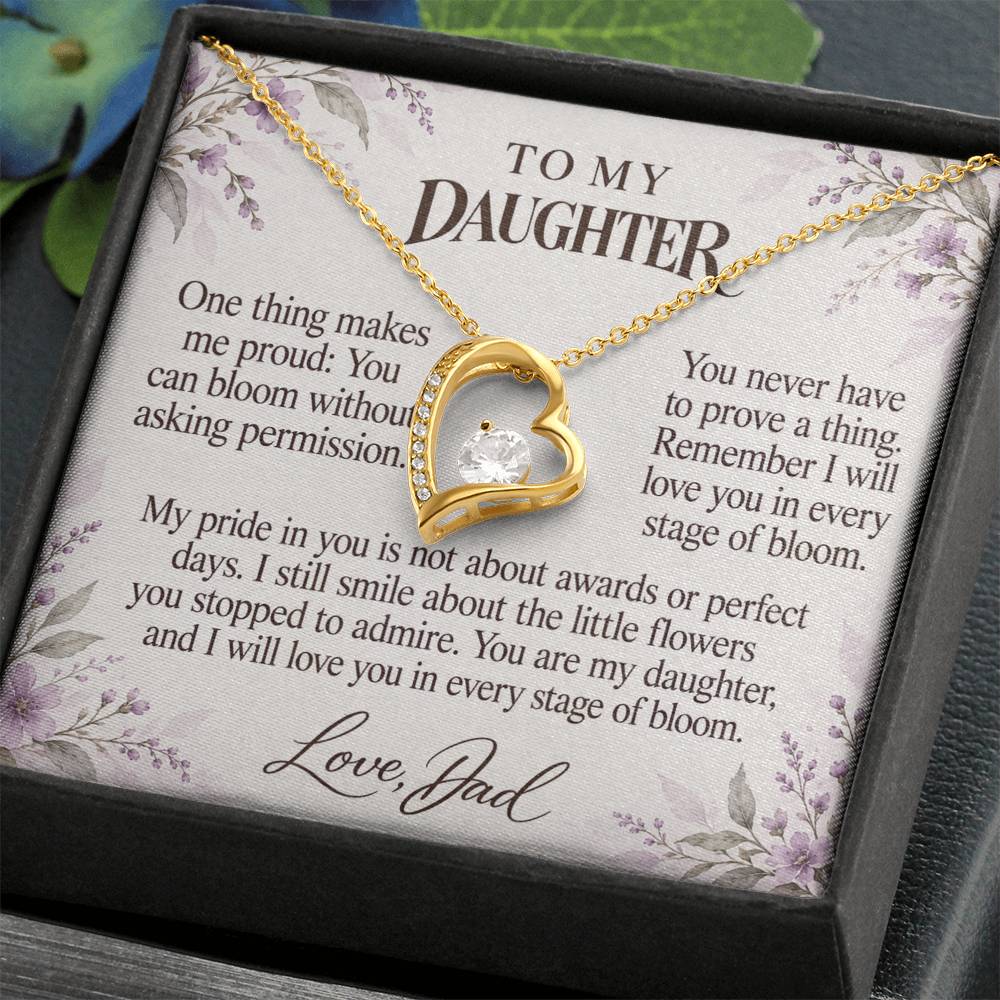 C687 - Like A Wildflower And A Promise To Carry Into New Chapters - Forever Love Necklace