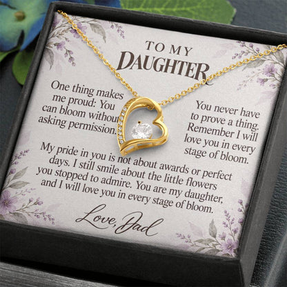 C687 - Like A Wildflower And A Promise To Carry Into New Chapters - Forever Love Necklace