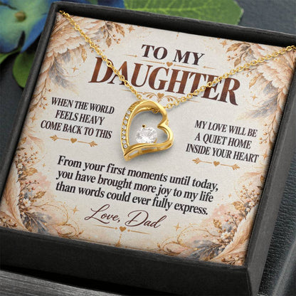 C347 - May You Never Outgrow The Truth That You Are Deeply Loved Completely Valued And Forever My Daughter - Forever Love Necklace