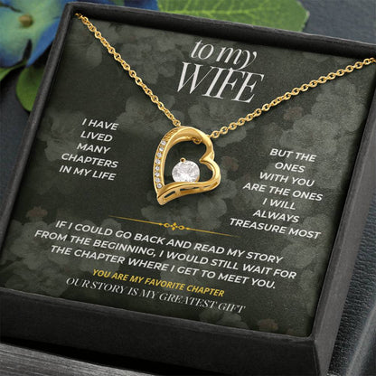 S87 - The Best Part Of My Story Is You – Forever Love Necklace From Husband