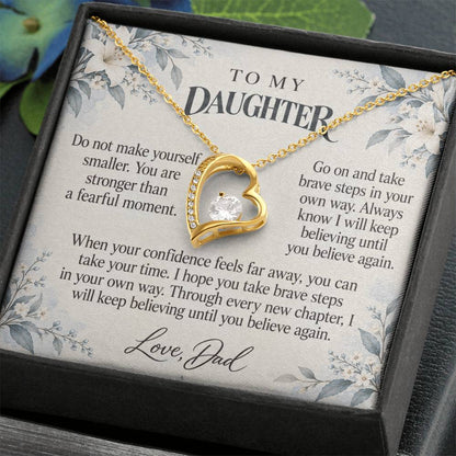 C602 - The Brave Heart You Carry And A Promise To Carry Into New Chapters - Forever Love Necklace