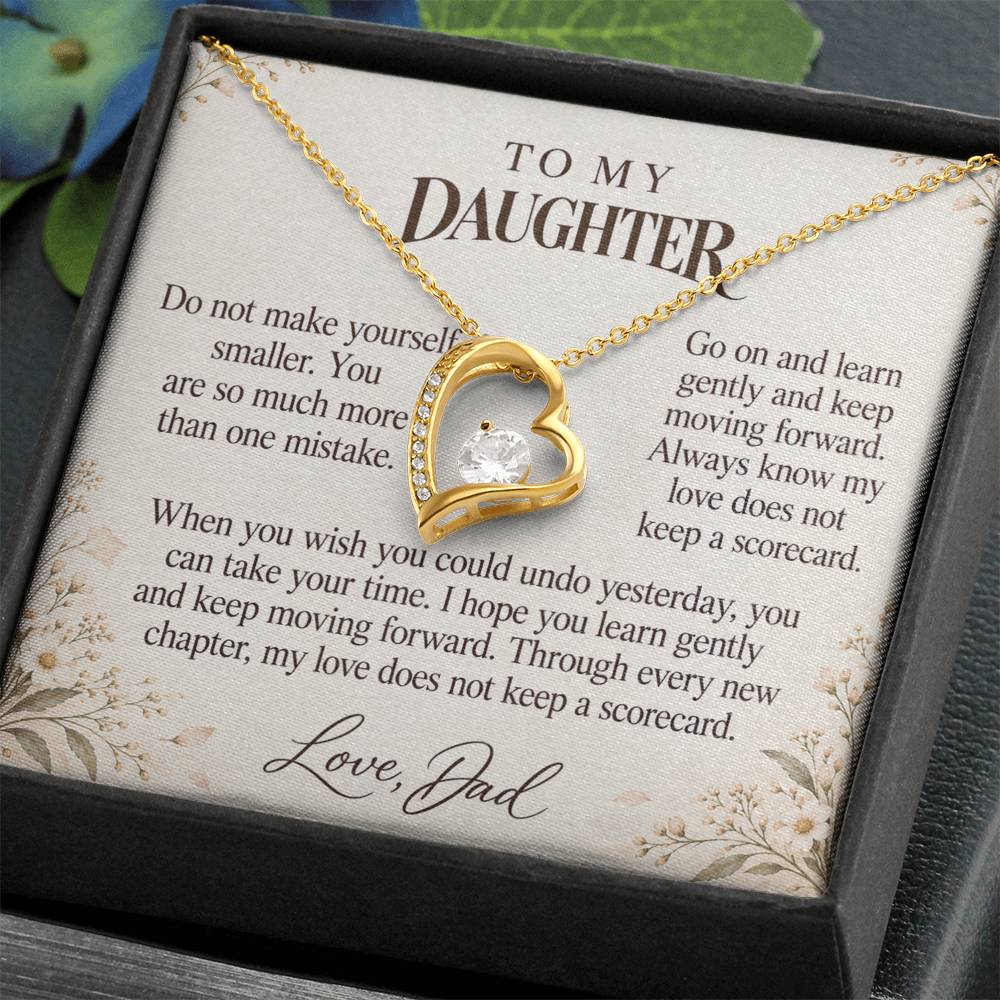 C647 - Mistakes Are Not Your Name And A Promise To Carry Into New Chapters - Forever Love Necklace