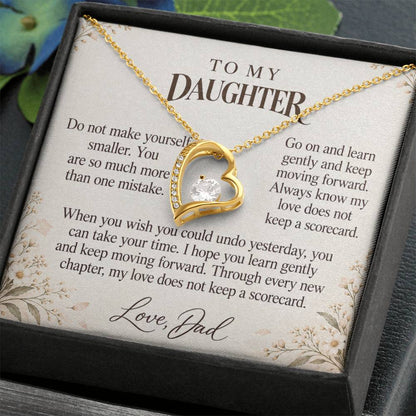 C647 - Mistakes Are Not Your Name And A Promise To Carry Into New Chapters - Forever Love Necklace