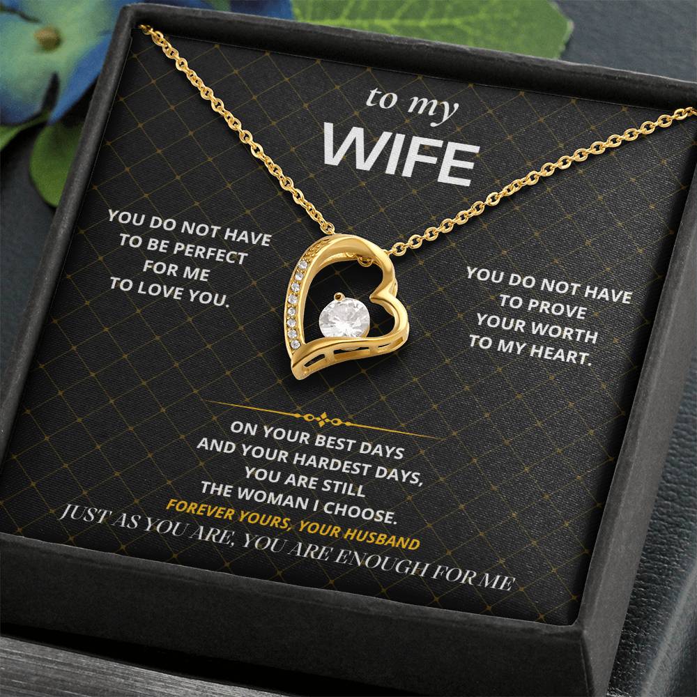 S62 - You Are Enough – Forever Love Necklace From Husband