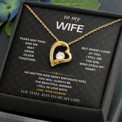 S27 - Always My Girl – Forever Love Necklace From Husband