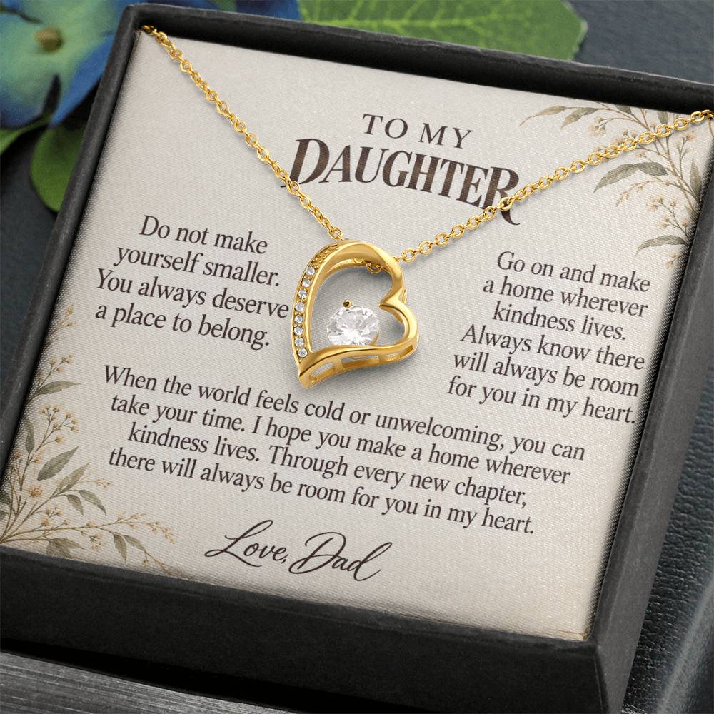 C527 - The Front Door Is Always Open And A Promise To Carry Into New Chapters - Forever Love Necklace