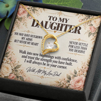 C229 - Your Life Is Yours To Create And I Will Always Be Proud Of The Woman You Become - Forever Love Necklace