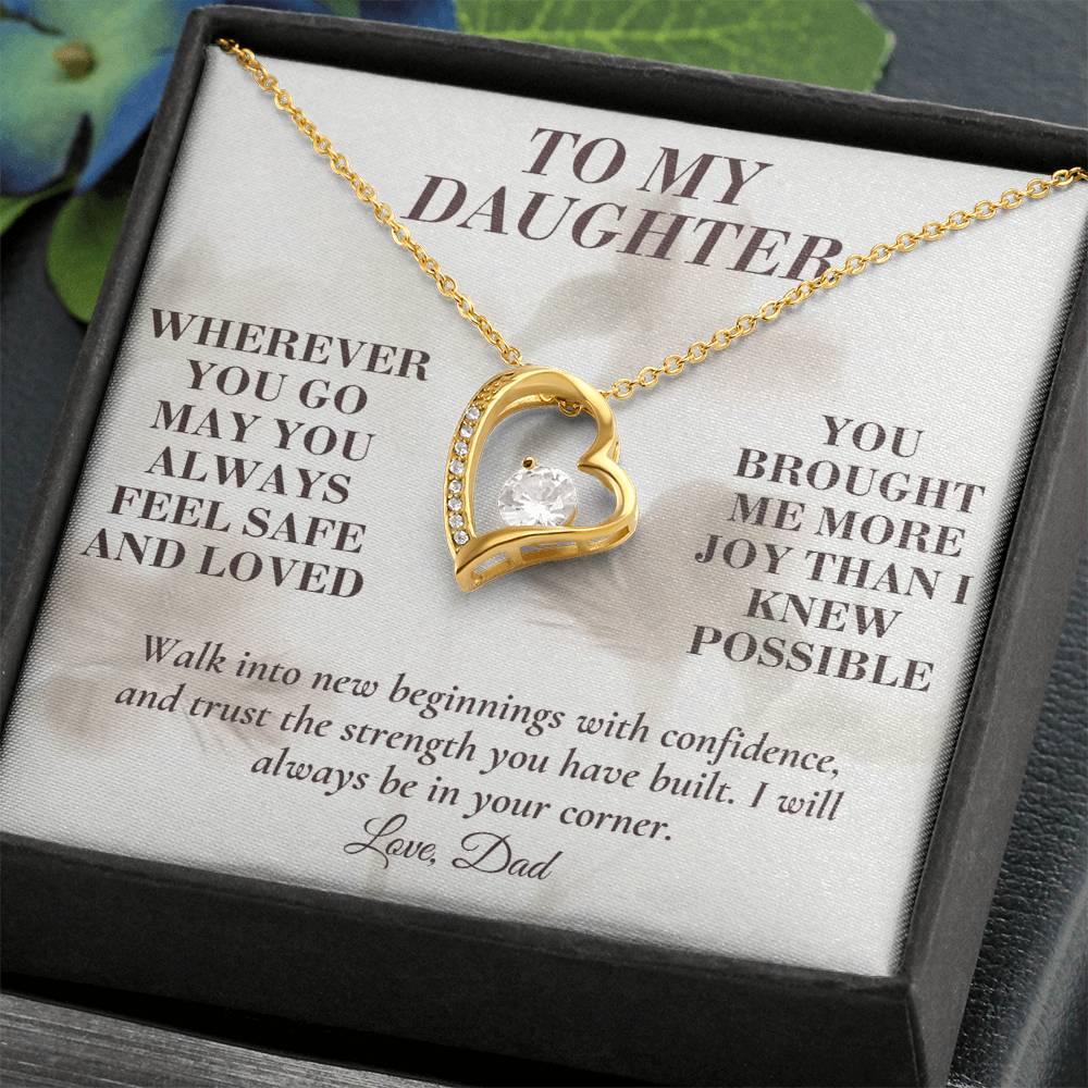 C139 - May You Always Choose The Life That Makes Your Heart Feel Free Brave And Fully Alive - Forever Love Necklace