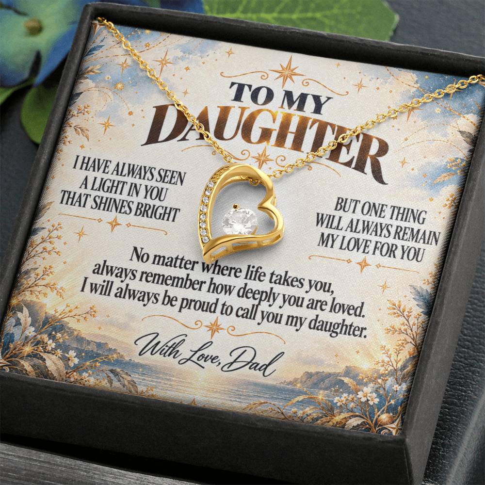 C321 - I Hope You Always See The Light In Yourself That I Have Seen Since The Beginning - Forever Love Necklace