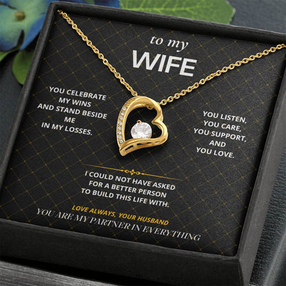 S55 - My Partner In Everything – Forever Love Necklace From Husband